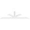 Ekena Millwork Richland Architectural Grade PVC Gable Bracket, 84"W x 21"H x 4"D x 4"F, 6/12 Pitch GBP084X21X0404RIC00 - alternate 3